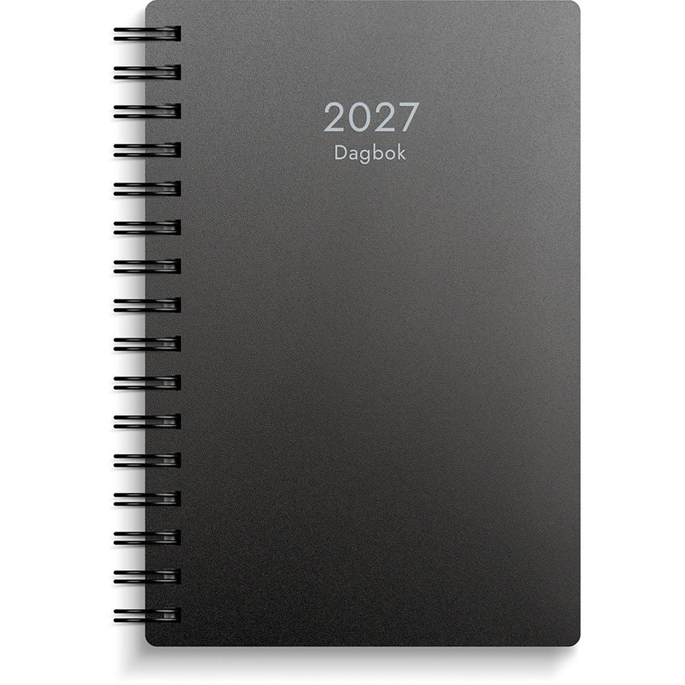 Almanacka Burde 1023 Dagbok PP plast 2026 Svart AllOffice almanacka-burde-1023-dagbok-pp-plast-2026-svart-alloffice