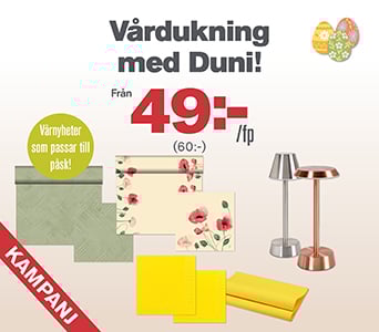 Vårdukning med Duni exkl