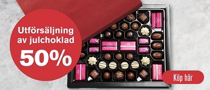 Utförsäljning julchoklad