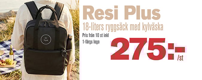 Resi Plus kylryggsäck exkl