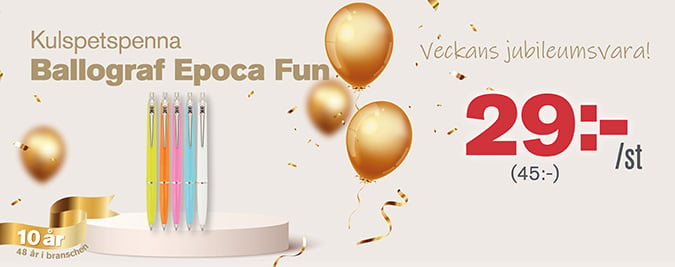 Veckans Jubileumsvara exkl
