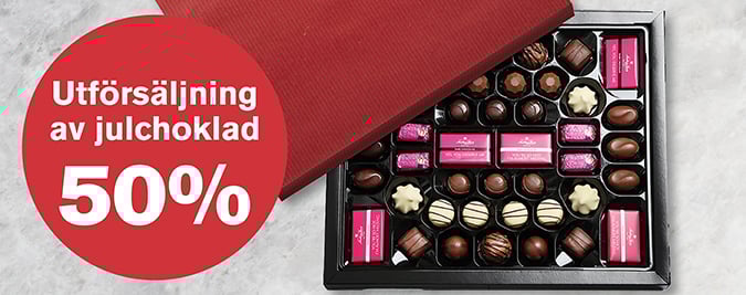 Utförsäljning julchoklad