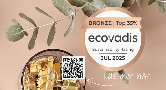 Symbol för EcoVadis med QR-kod