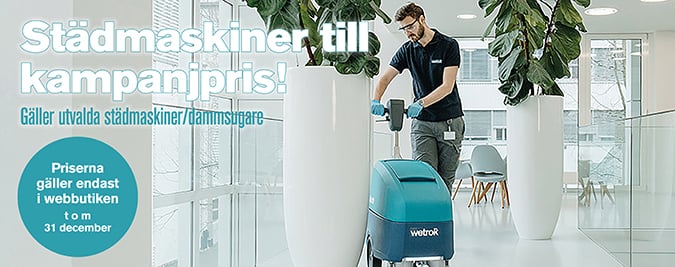 Webbkampanj på städmaskiner