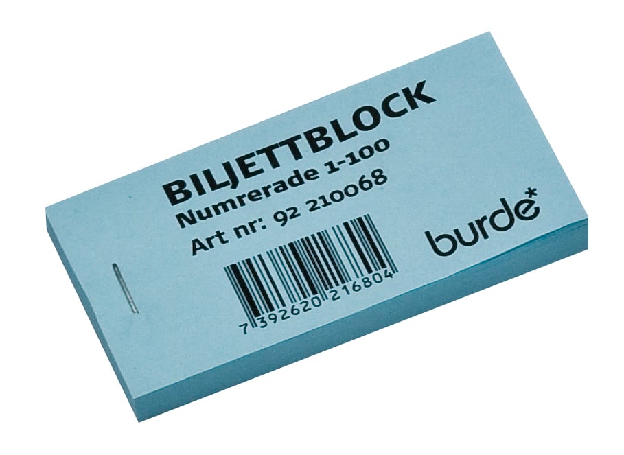 Biljettblock 1-100 Blå 10010006_1
