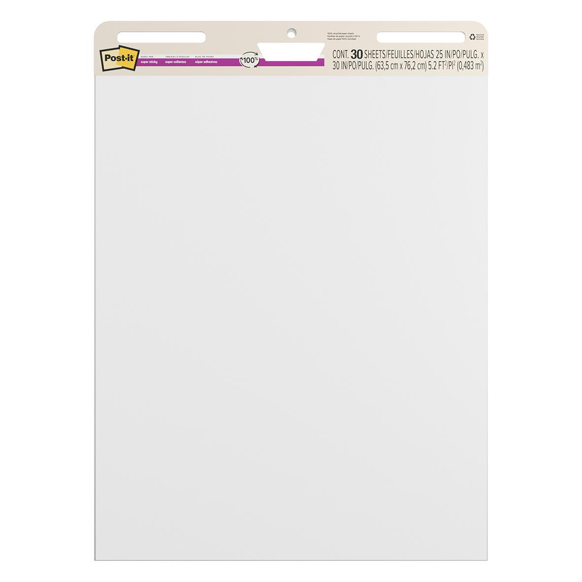 Blädderblock Post-it mötesdiagram med 30 blad, storlek 635x762mm