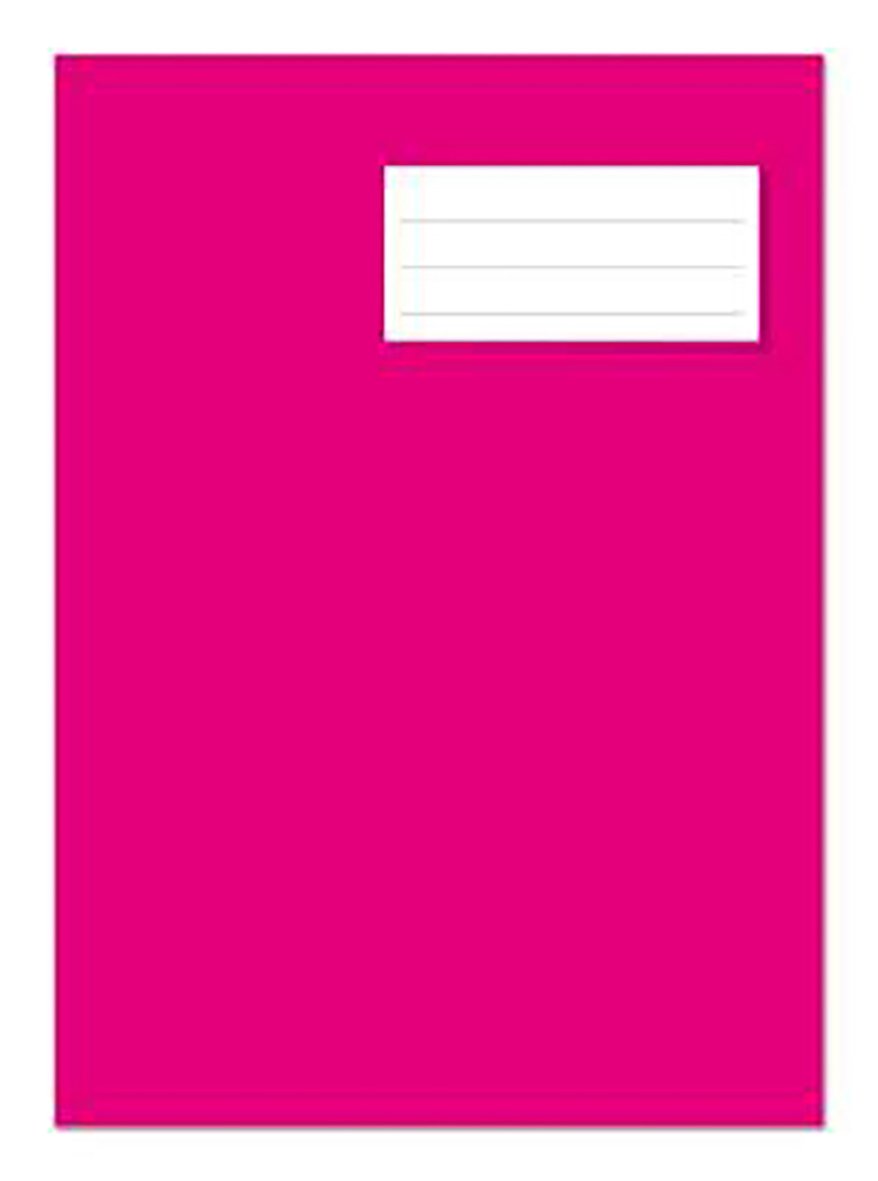 Rithäfte med 16 blad, cerise färg, A4, 100g papper