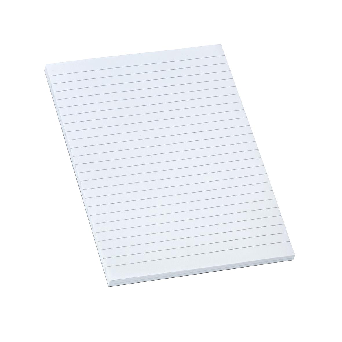 Linjade A5-block med 100 blad och 60g papper