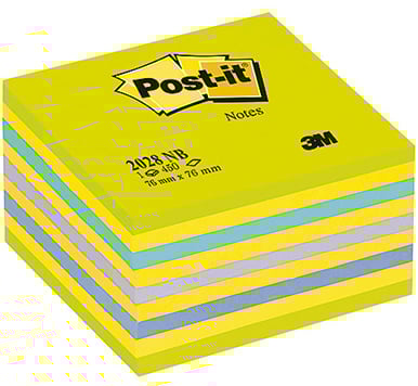 Post-it Notiskub i intensiv grön, 76x76mm, 450 blad