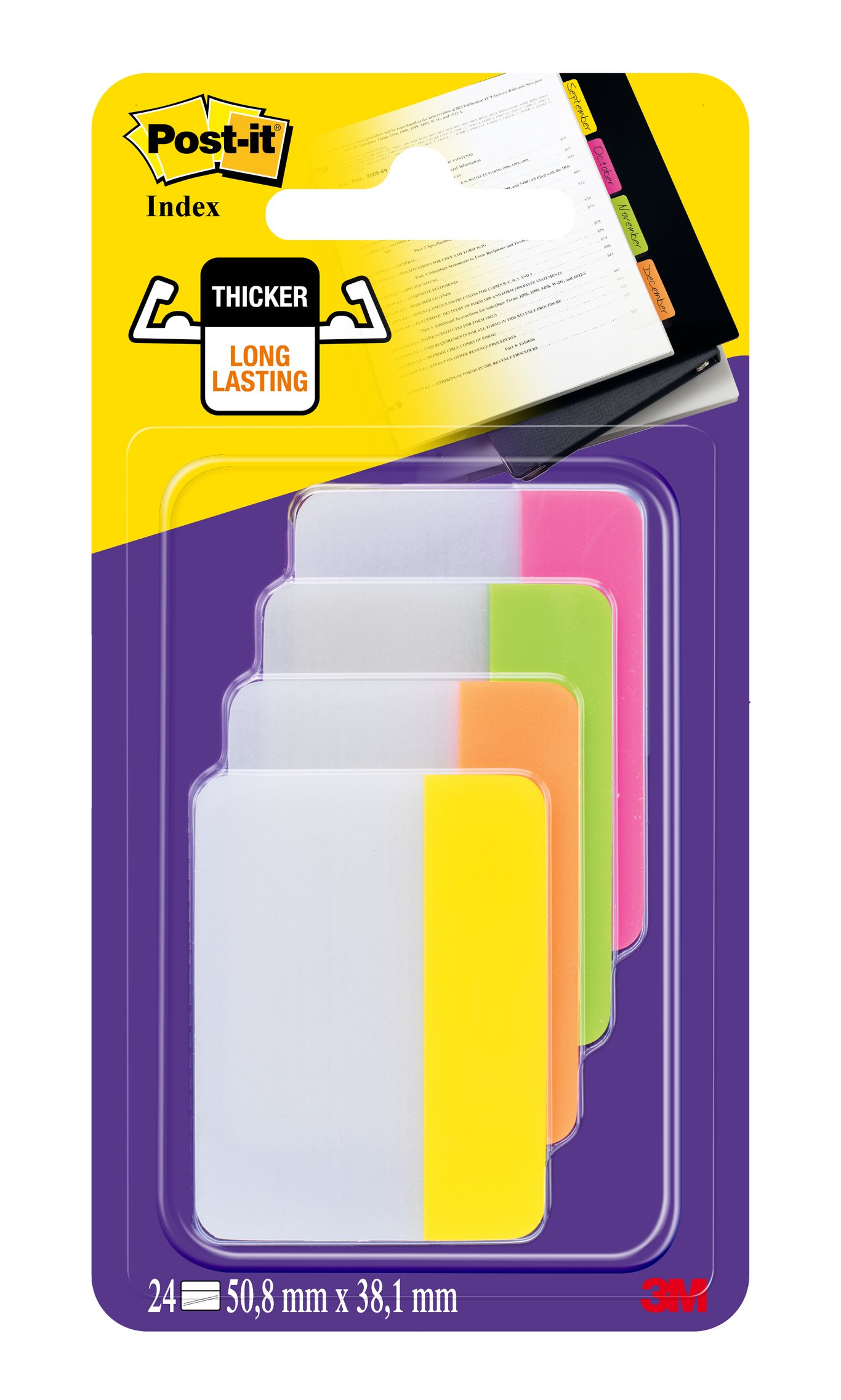 Post-it Index Strong Arkiv 50,8x38,1mm
