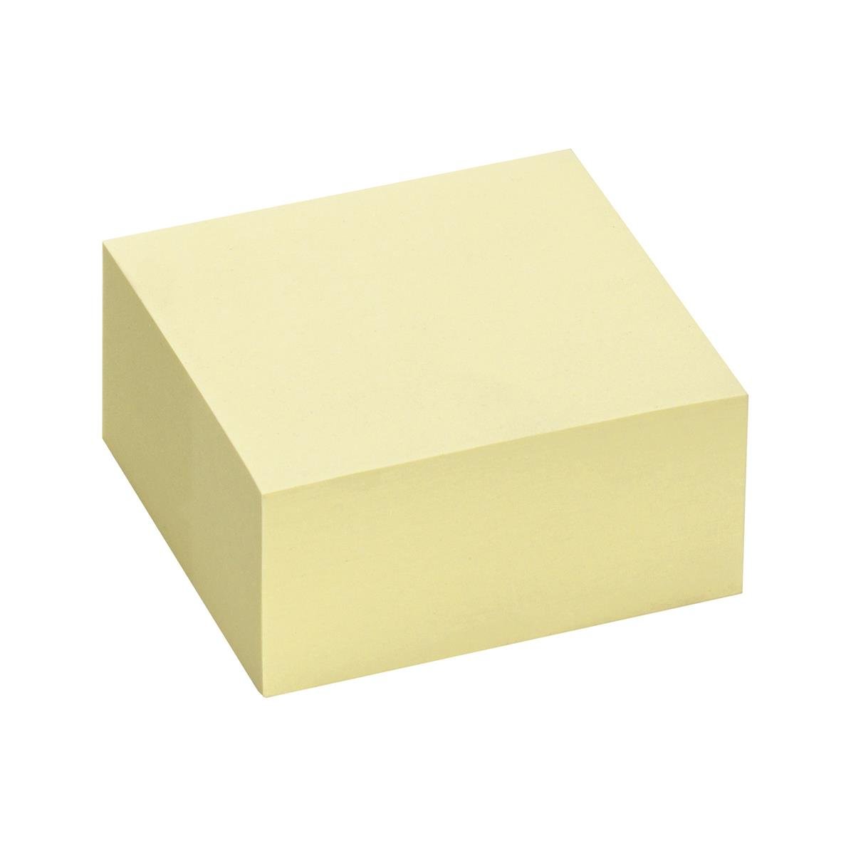 Gul post-it block med 400 blad, 76x76mm
