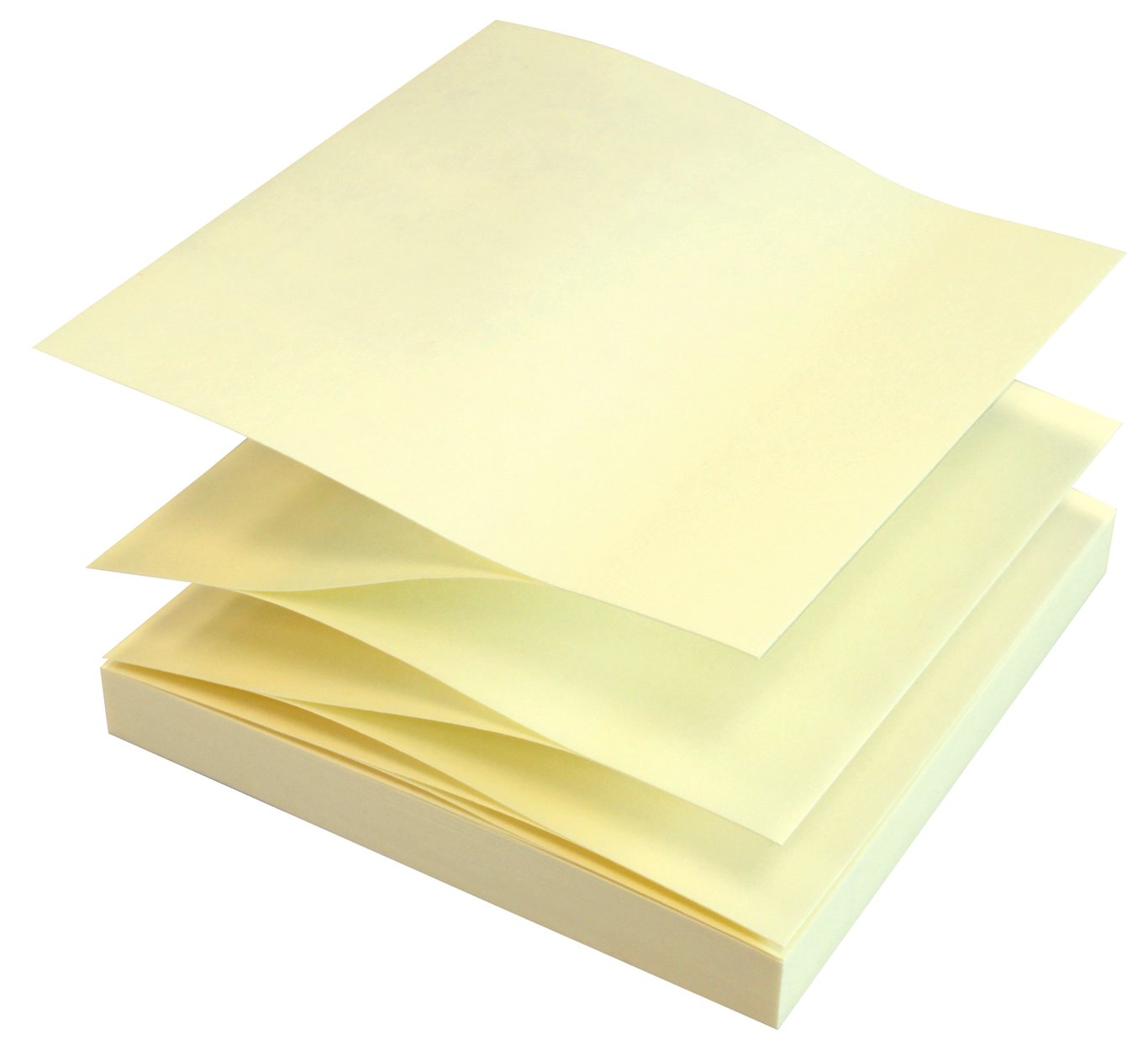 Gul Post-it Stick'n Z-Notes 76x76mm, 100 blad i klisterlappar