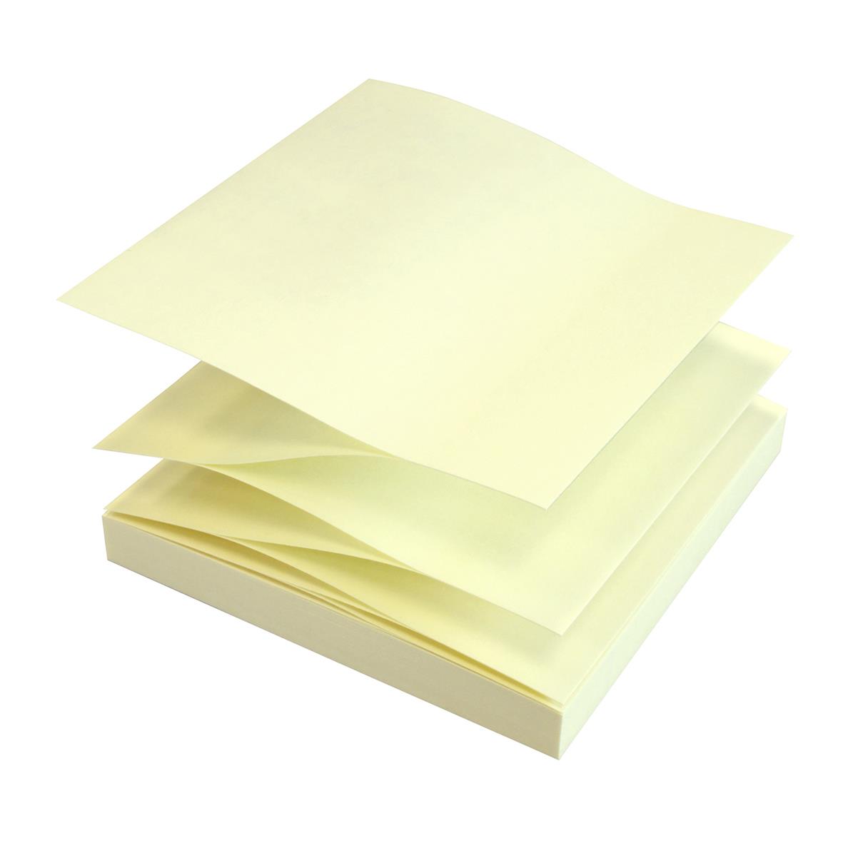 Gul Post-it Stick'n Z-Notes 76x76mm, 100 blad i klisterlappar
