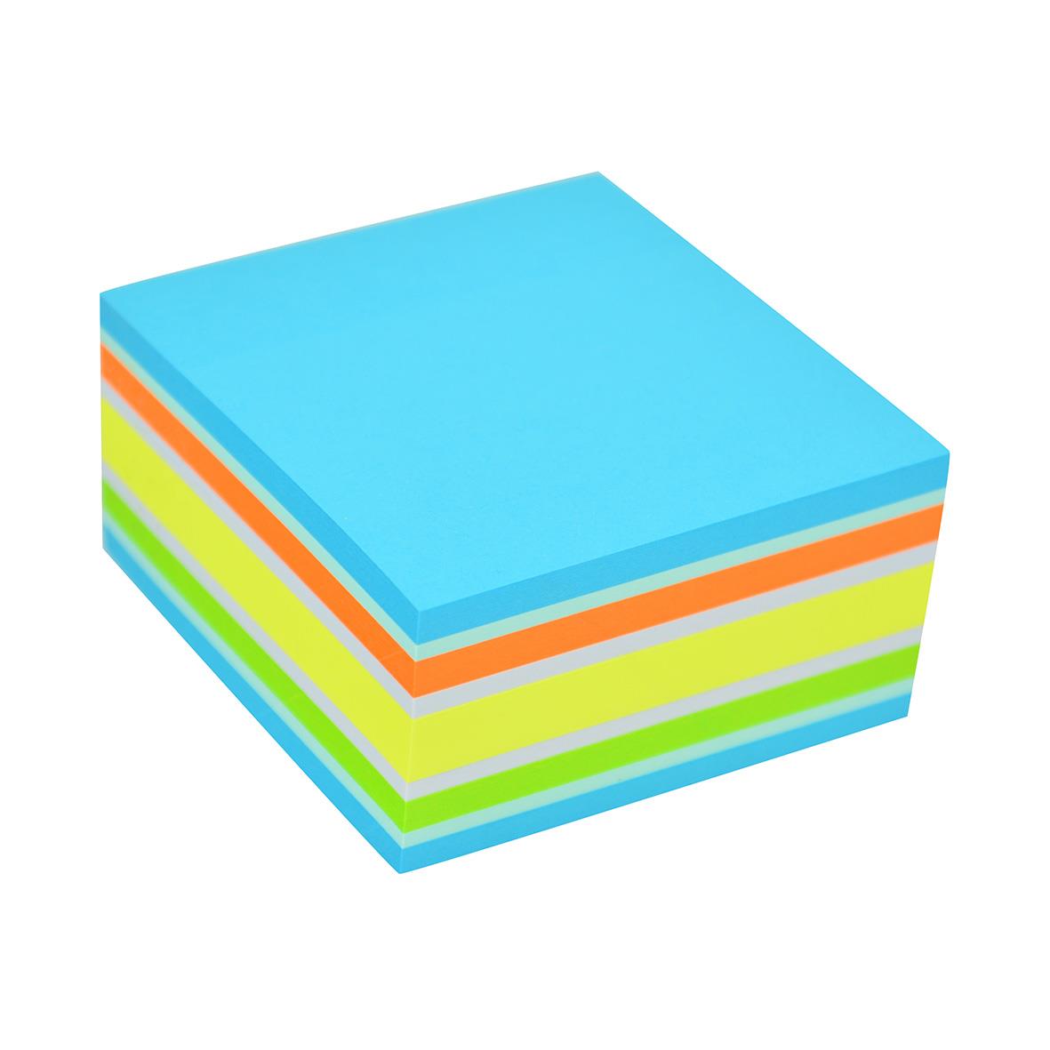 Notiskub Stick´n Pastell/Blå Neon 76x76mm 400 Blad 10110387_2