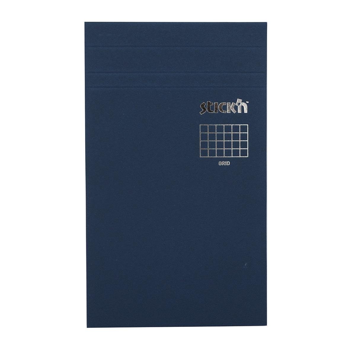 Blått memoblock med rutade sidor, 50 blad, 190x114mm