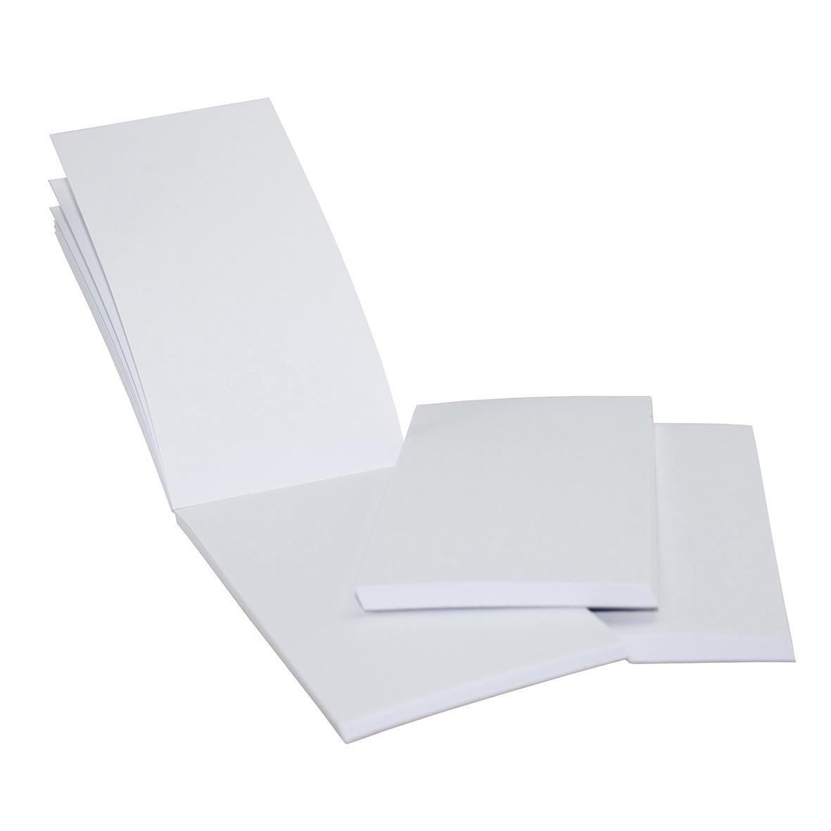 Restaurangblock med 50 blad, 70x148mm, 80g, vitt papper