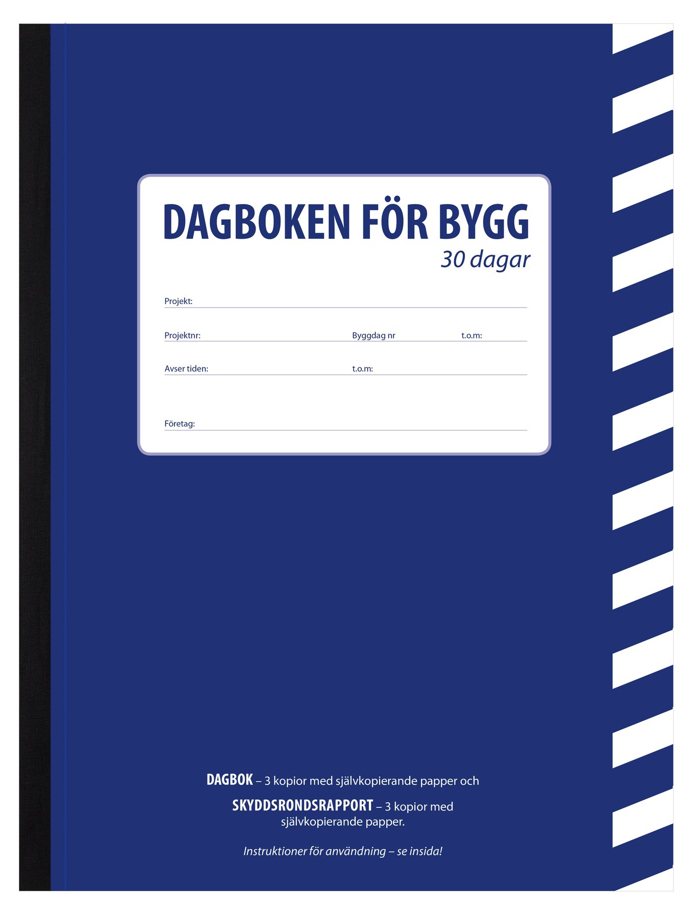 Byggdagbok 30-Dagars A4