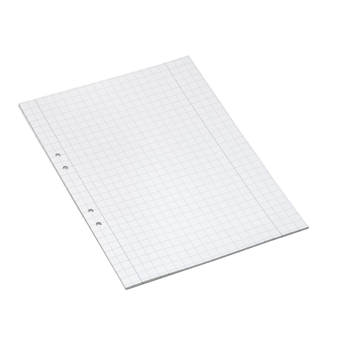 Lösblad med rutnät 10x10mm för A4, 70g papper