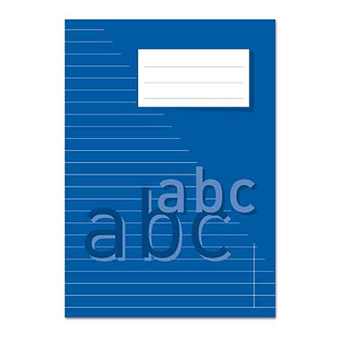 Blå skrivhäfte med linjerade sidor, 24 blad, A5 storlek, 70g papper