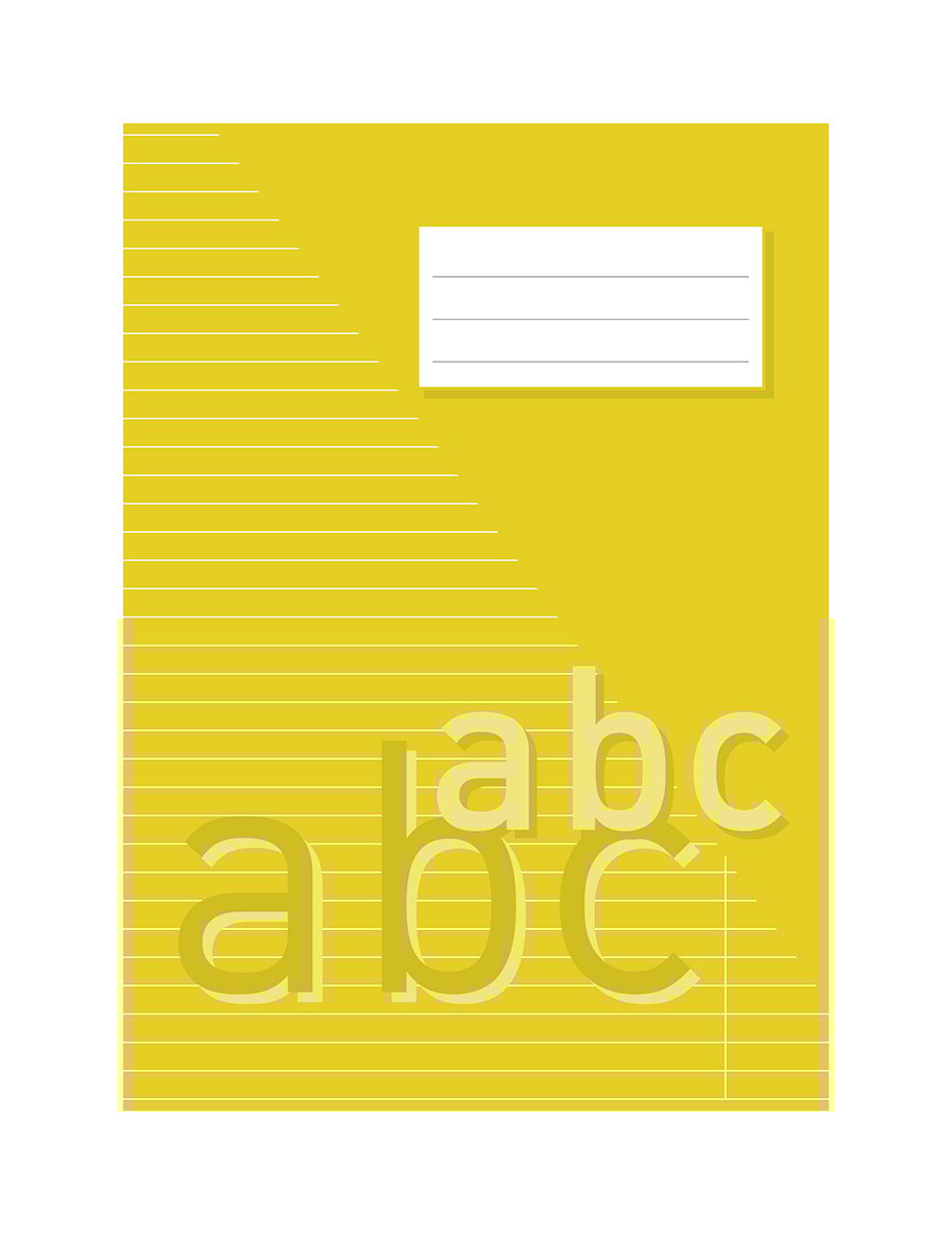 Grönt skrivhäfte med varannan linje 8,5mm, 40 blad, A4, 70g, blank