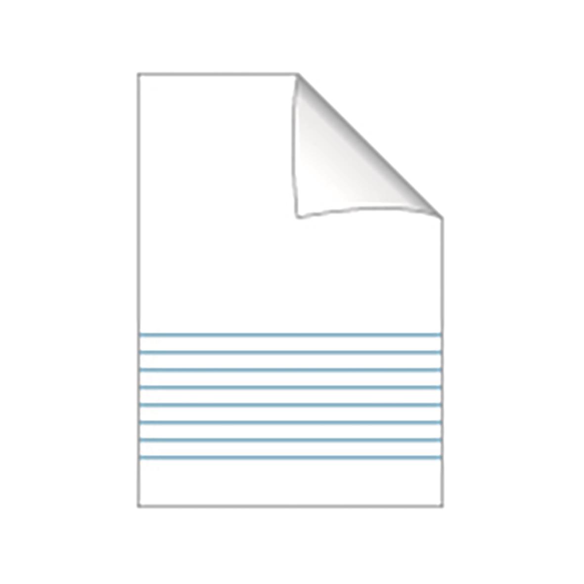 Skrivhäfte Bantex 1/2 Linj 8,5mm/1/2 Blank 24 blad Orange A5 60g