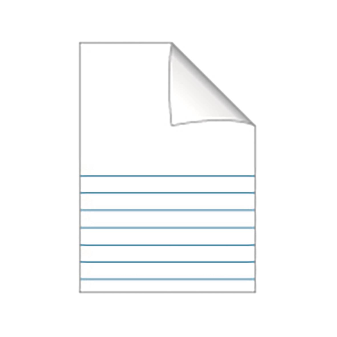 Skriv- och rithäfte med linjer och blanka sidor, cerise färg, A5, 24 blad, 70g papper