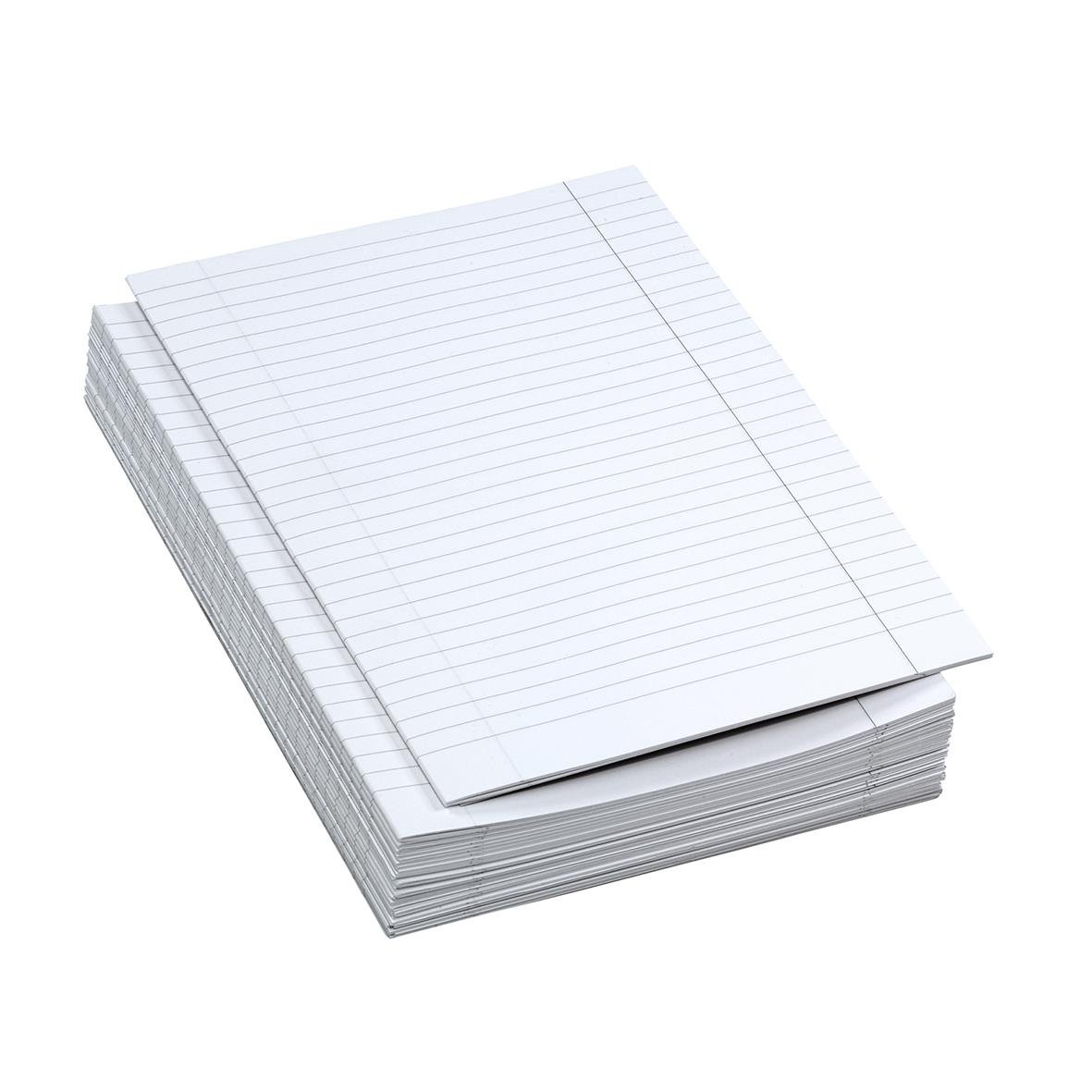 Provskrivningsblad Bantex linjerat 9mm A3 till A4 70g staplade blad