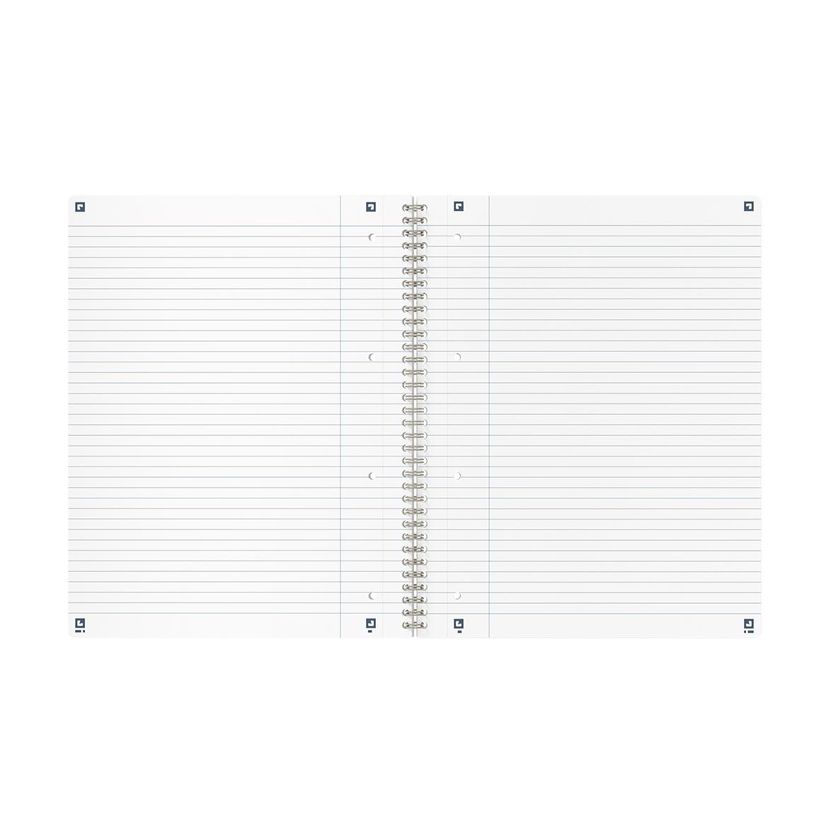 Svart linjerat anteckningsblock med 70 blad, A4+ storlek, Oxford Origins Linjerat 90g