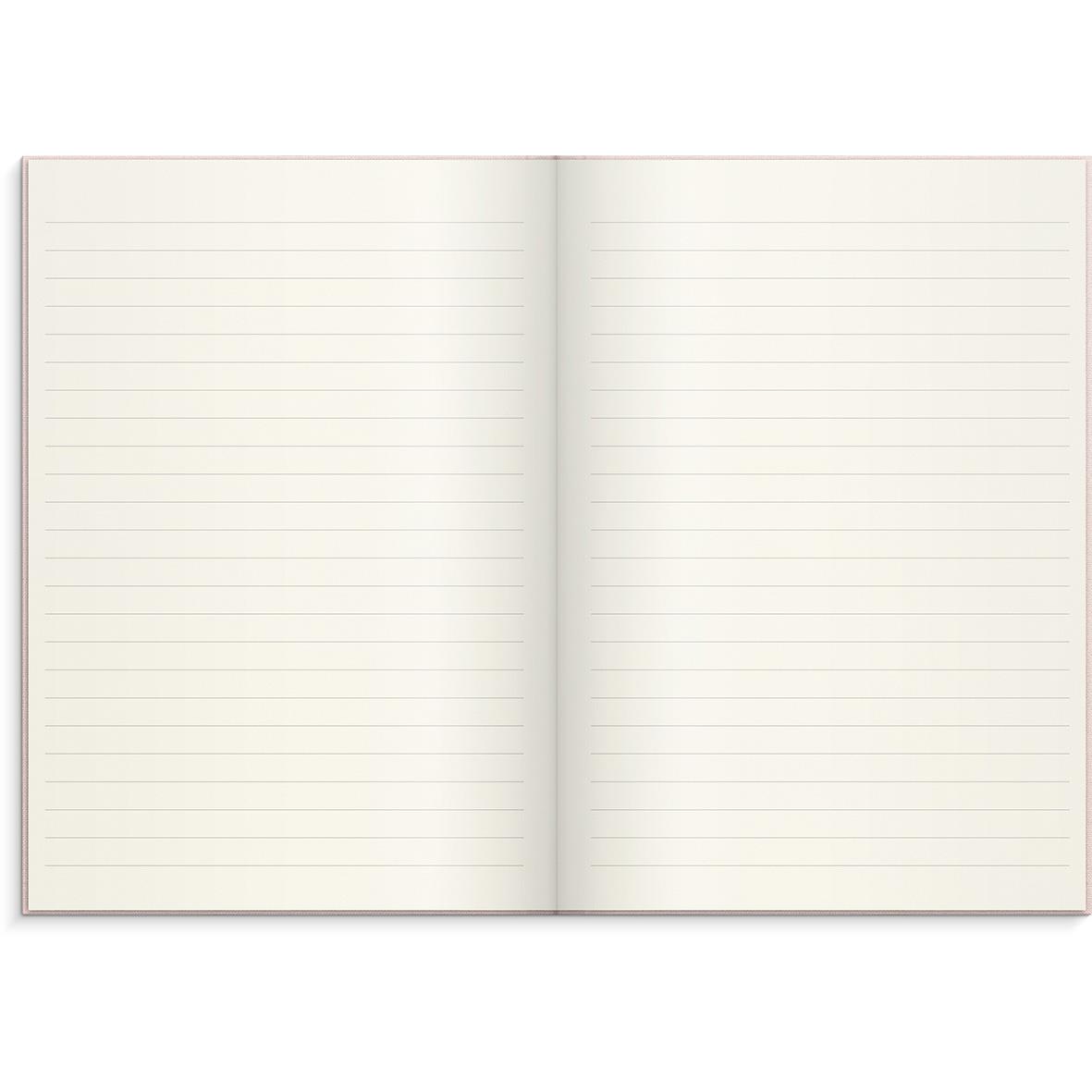 Rosa spiralbunden anteckningsbok med linjerade sidor A5