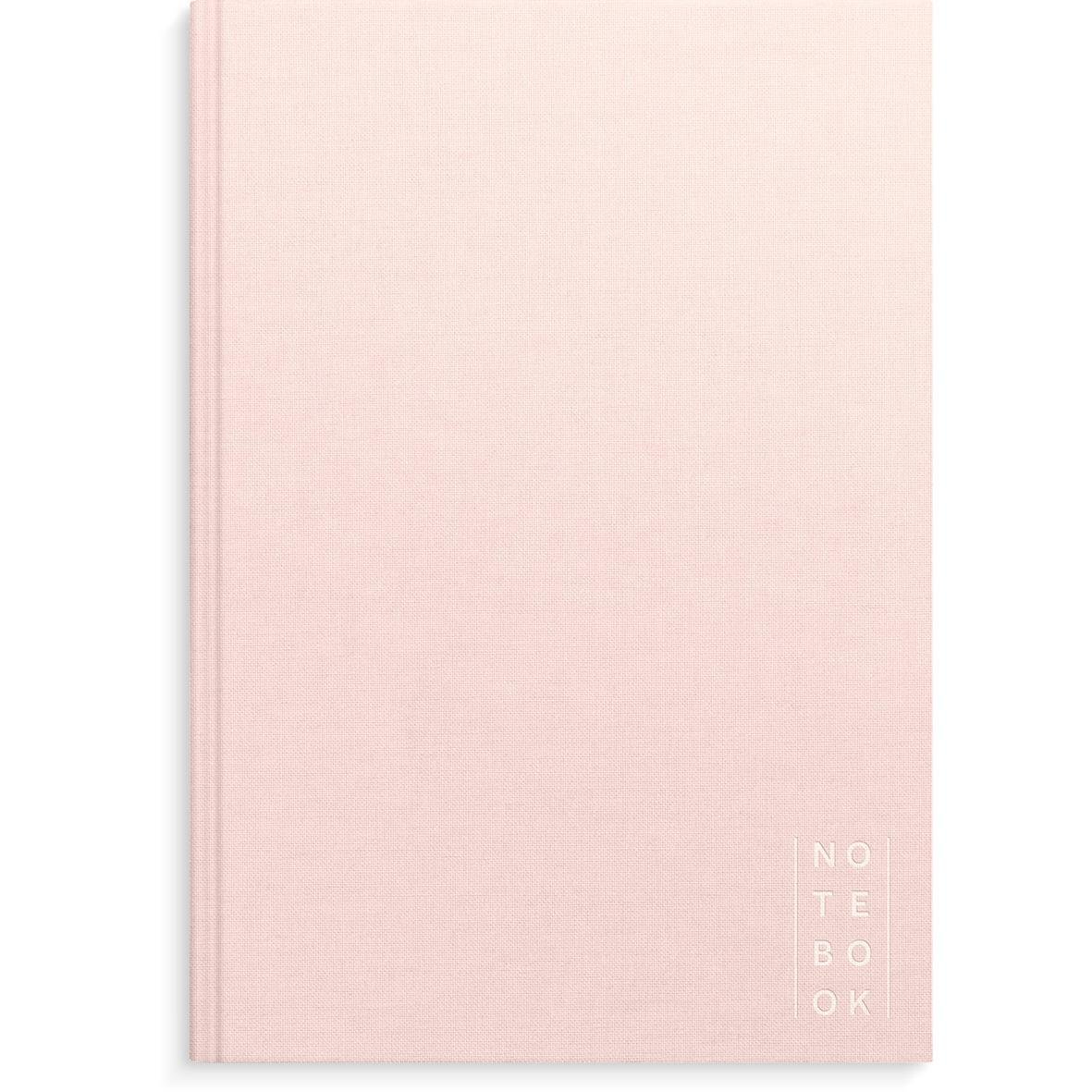 Anteckningsbok Burde Linnetextil Linjerad Rosa A4 10182200_3
