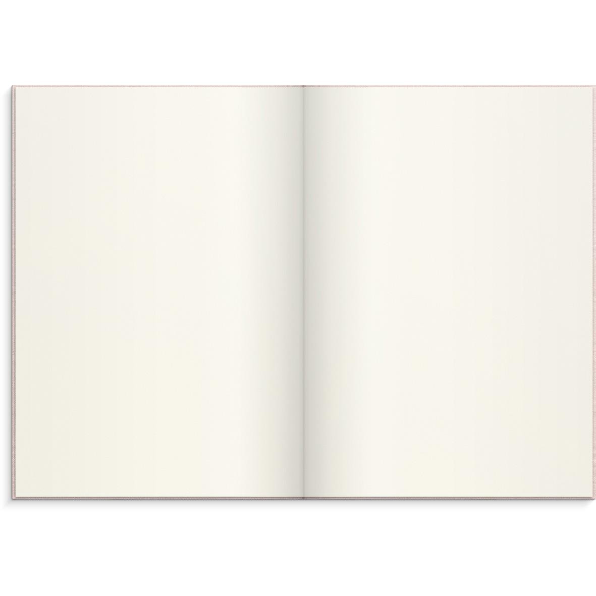 Anteckningsbok Burde Linnetextil Olinjerad Rosa A5 10182201_2