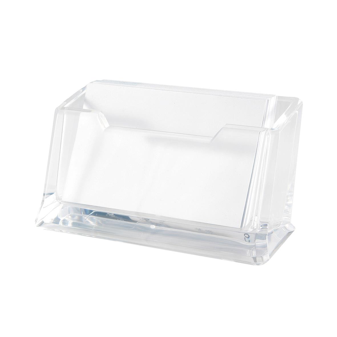 Acrylic visitkortsställ i transparent design