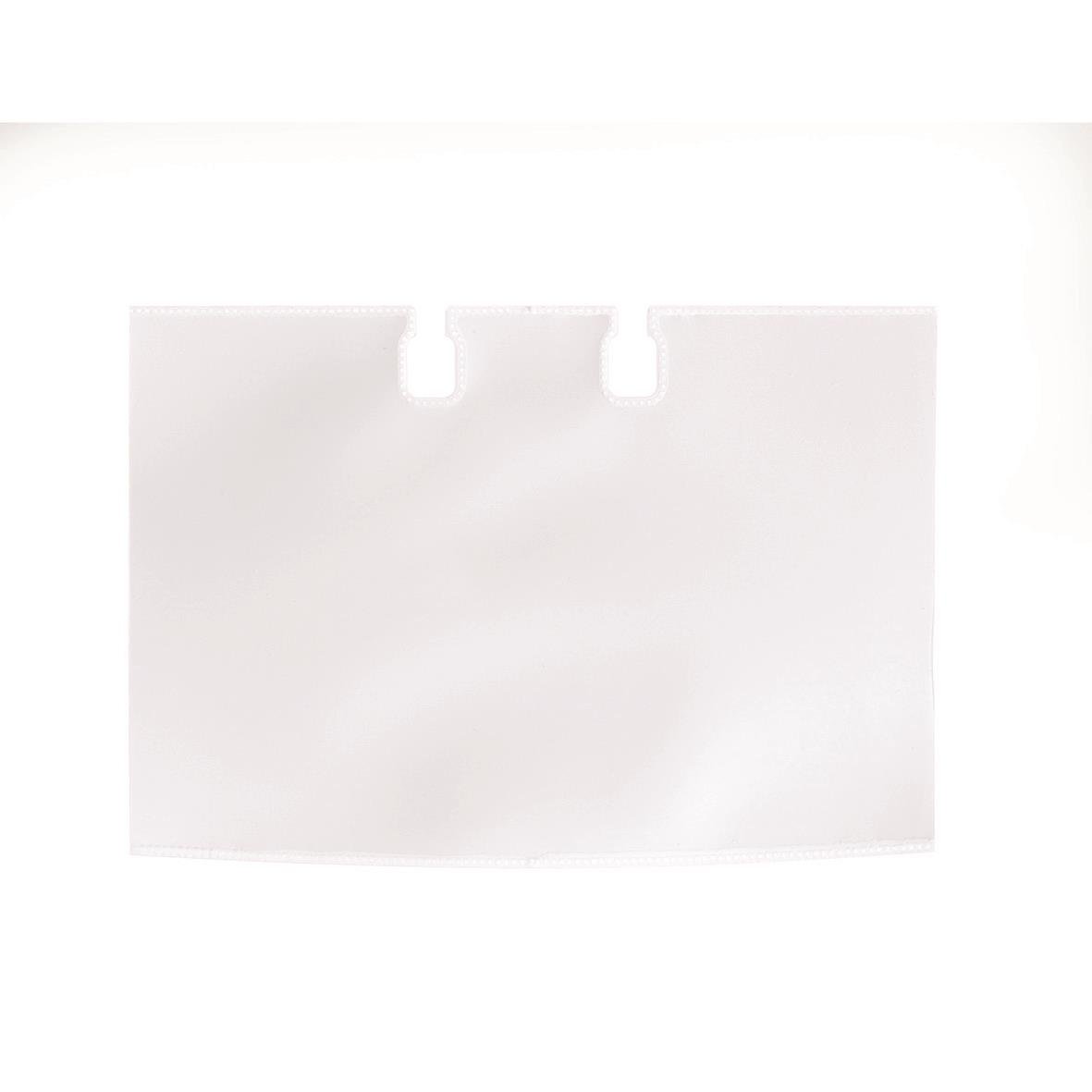 Transparent visittkortsficka av plast med öppning för enkel åtkomst