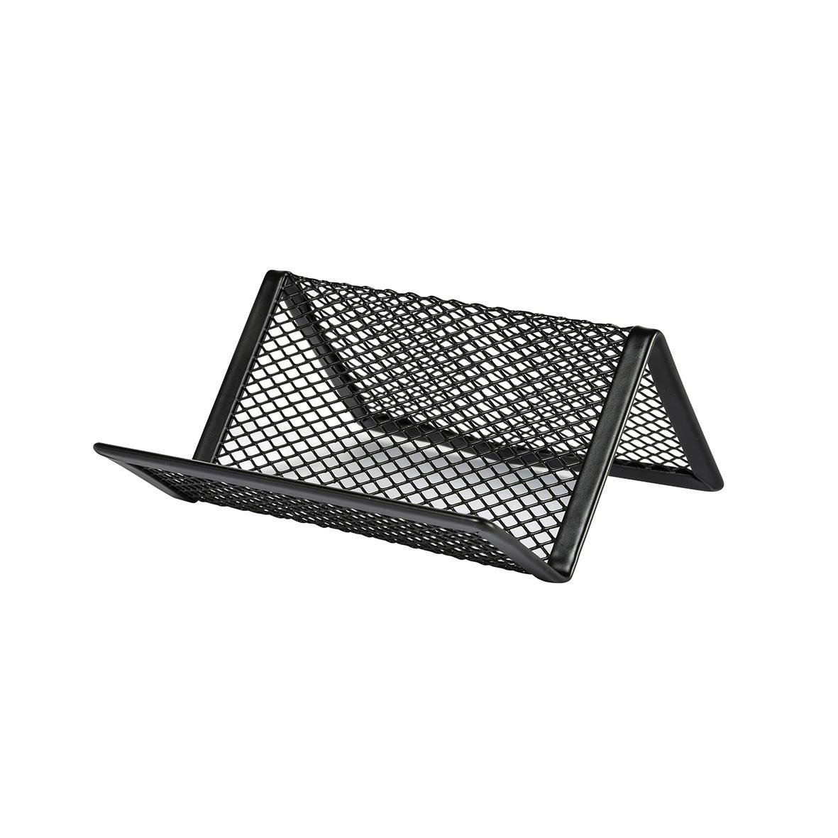 Svart trådkortställen för visitkort i metall