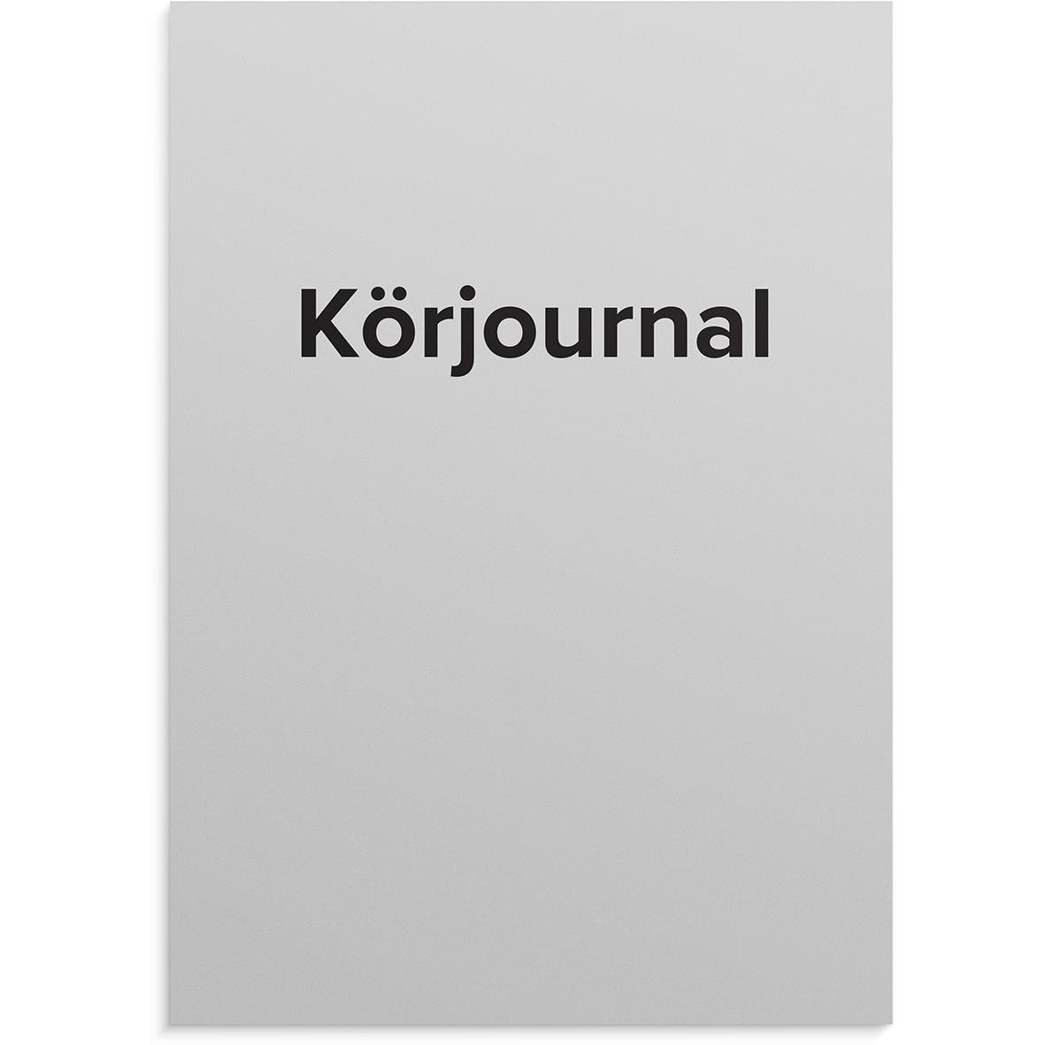 Körjournal i A5-format med 32 sidor