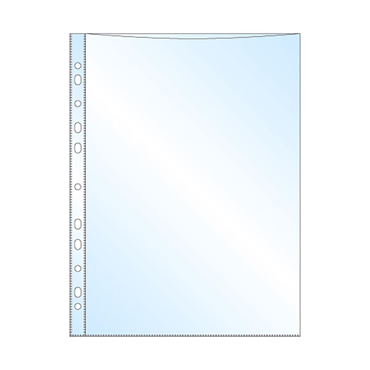 Plastficka i PP 0,06mm, präglad, A4 storlek, transparent