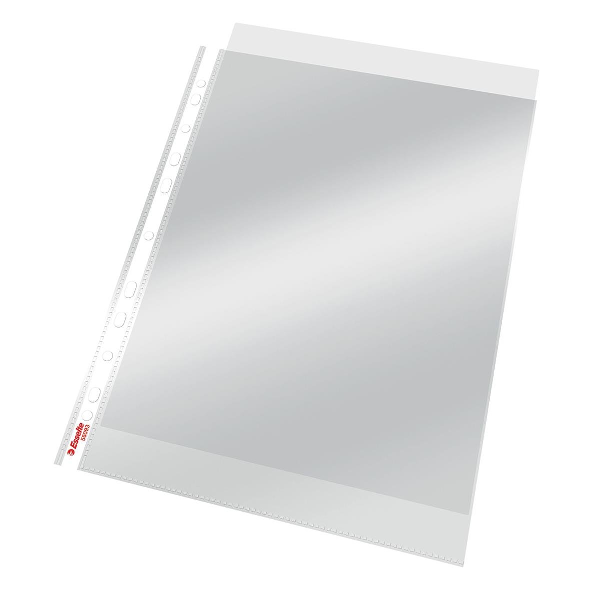 Klar plastficka Esselte PP 0,105mm A4 för dokument