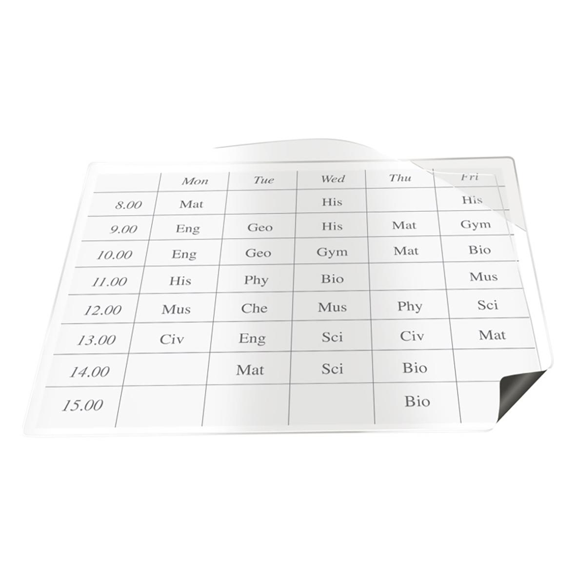 Magnetficka Easy A4 med veckoplanering för skola eller arbete