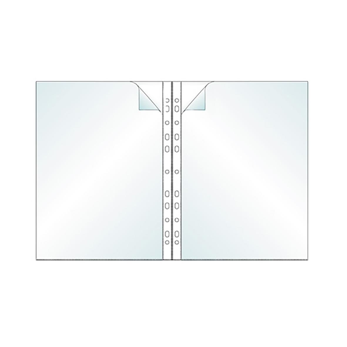 Transparant plastficka för A4 dubbel/omslag 0,17 mm