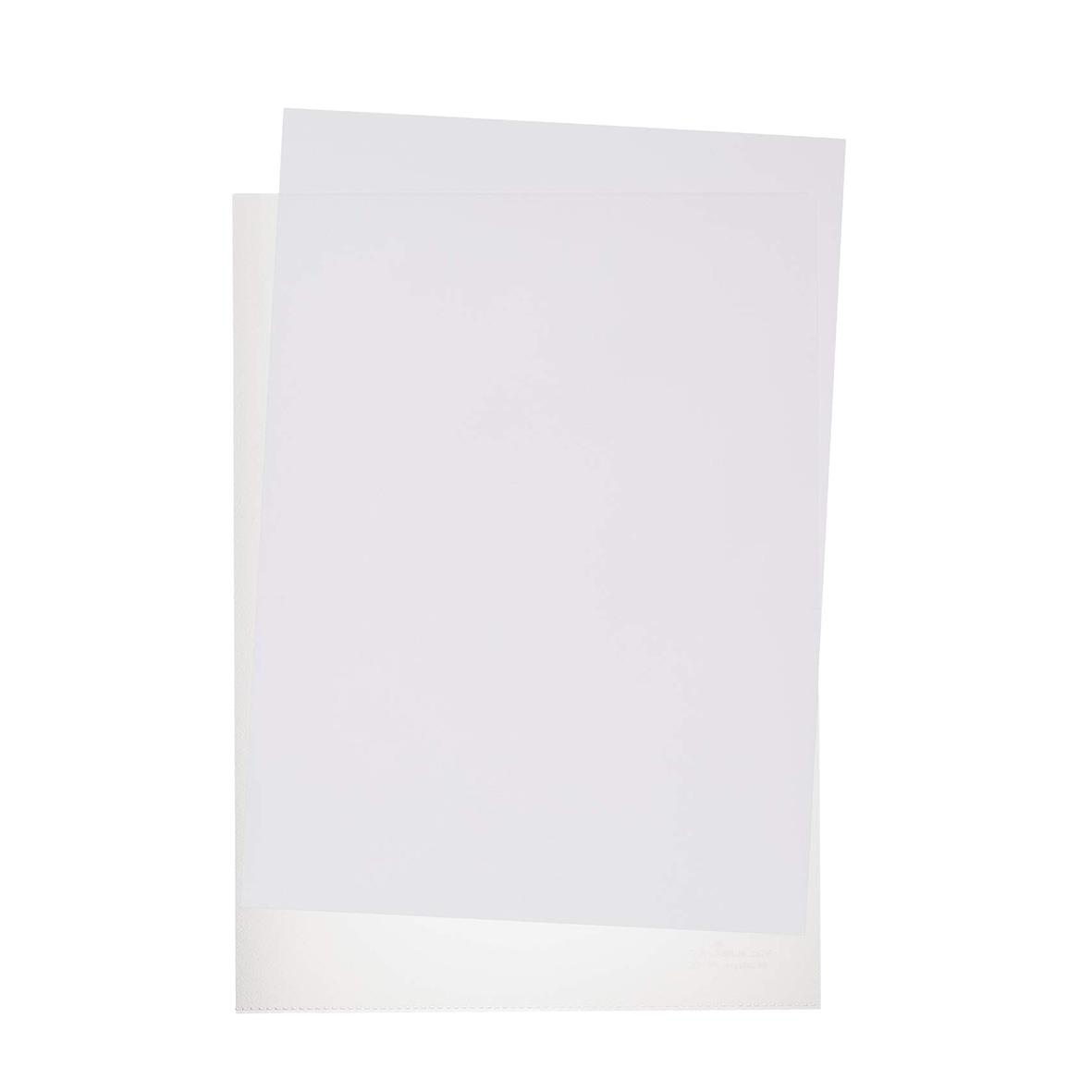 Transparent plastmapp i A4 storlek, 0,10mm tjock, miljövänlig ECO