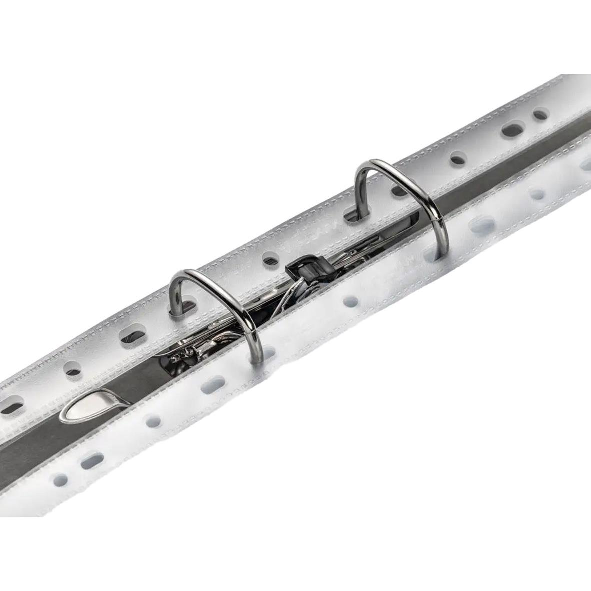 Transparent plastficka i A4-storlek med metallring för bindning, 0,08mm tjock