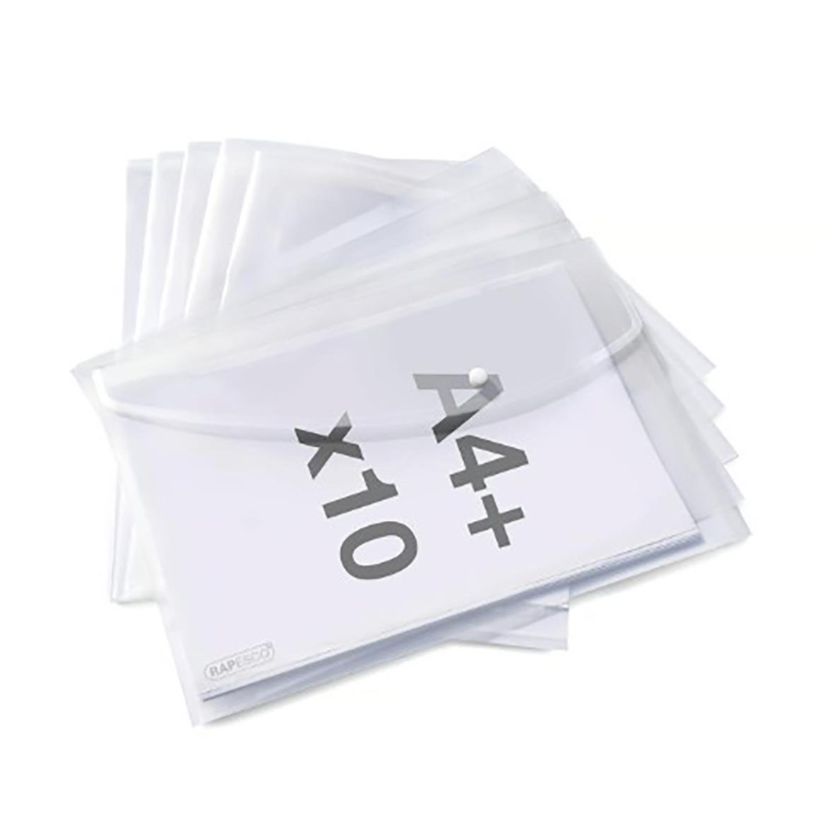 Kuvertmapp ECO 100% återvunnen med knapp för A4+ papper