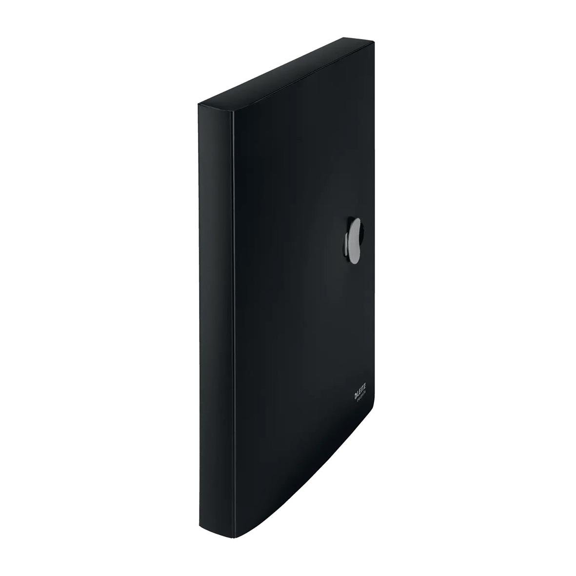 Svart Leitz Recycle A4 boxmapp med lock