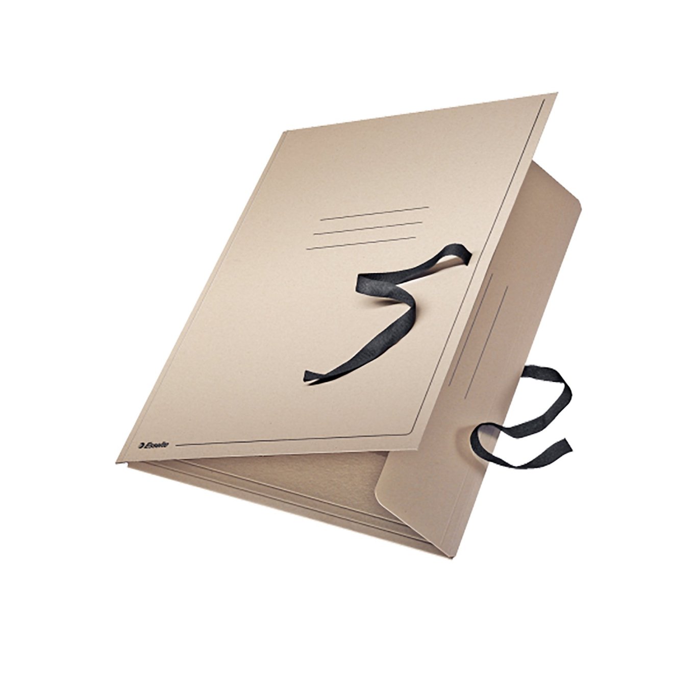 Ritningsmapp Herkules 3-Klaff A3 420g i beige med svart band