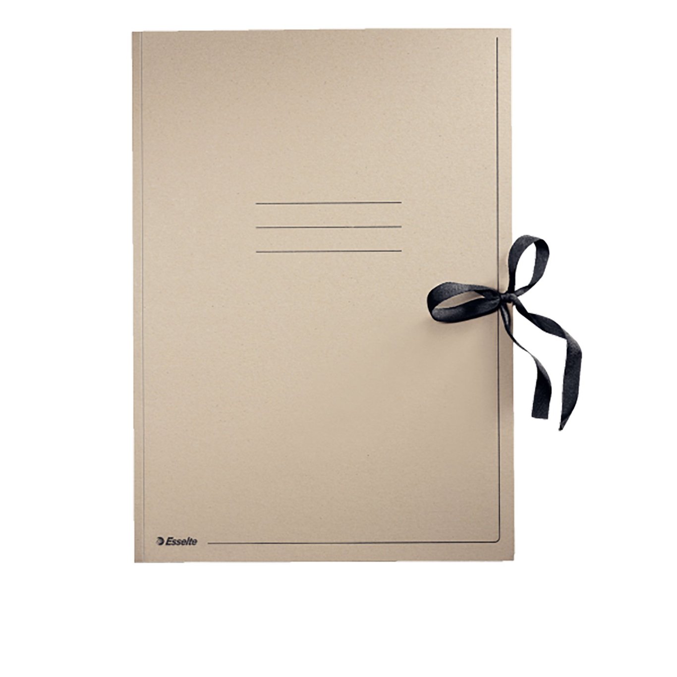 Ritningsmapp Herkules 3-Klaff A3 420g beige med svart band