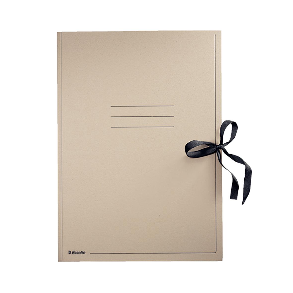 Ritningsmapp Herkules 3-Klaff A3 420g beige med svart band