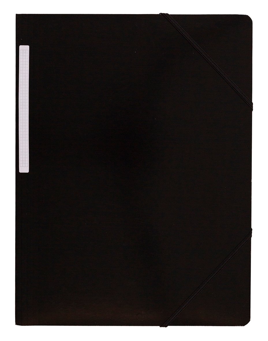 Snoddmapp kartong 3-Klaff svart A3 11100011