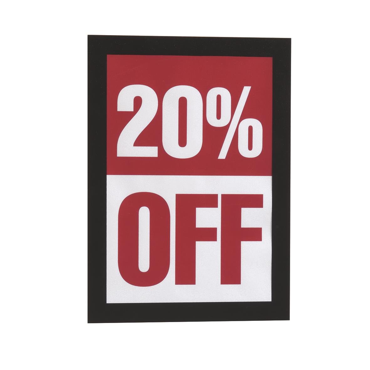 Svart självhäftande inforam Duraframe med 20% rabatt, A5 storlek