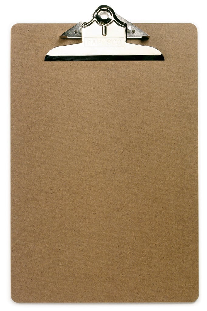 Skrivplatta Rapesco masonit A4 med metallklämma