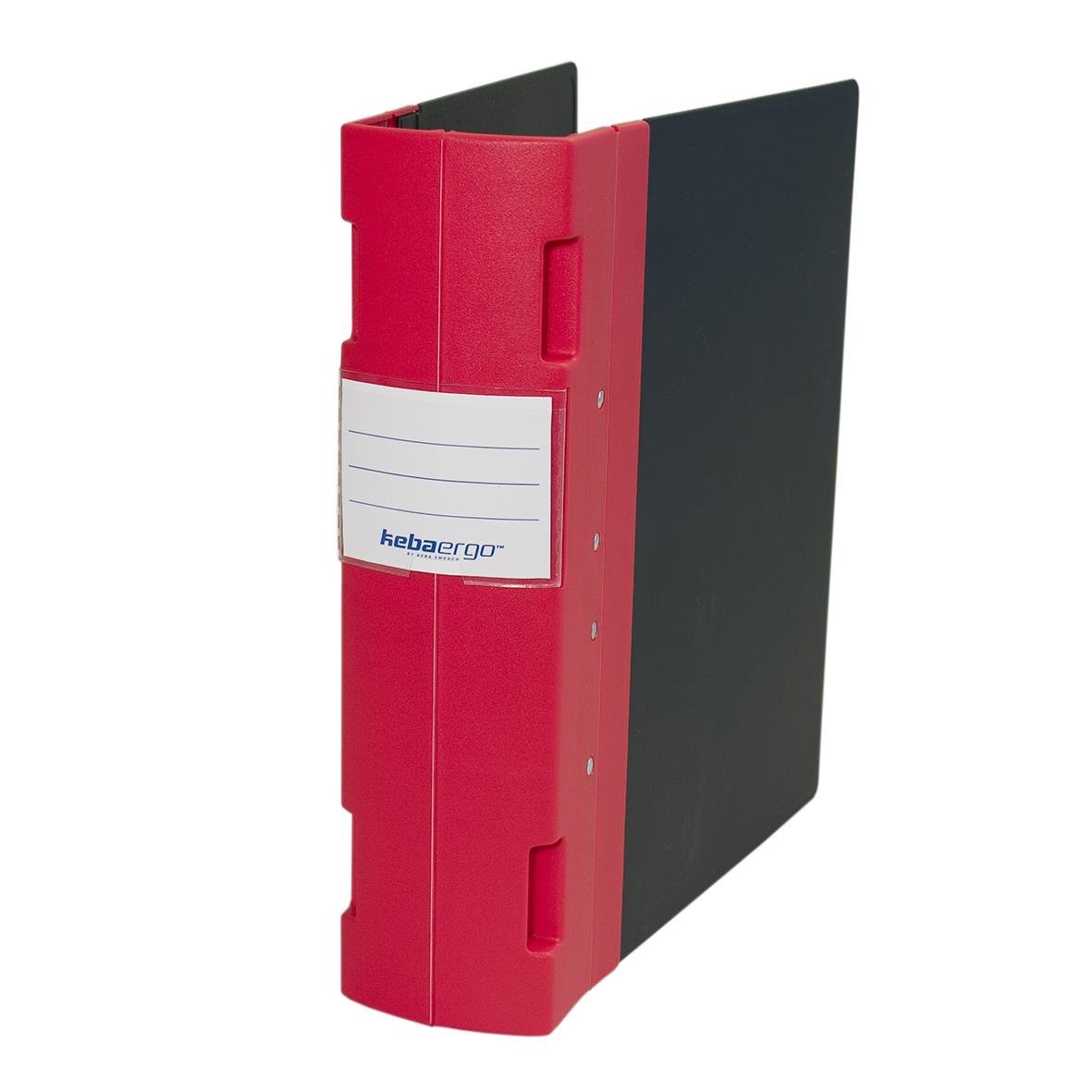 Röd gaffelpärm Keba Ergo 80mm A4